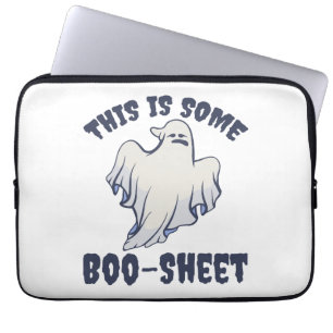 This is some Boo Sheet Sassy Ghost Laptop Sleeve