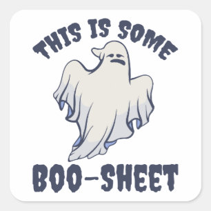 This is some Boo Sheet Sassy Ghost Square Sticker