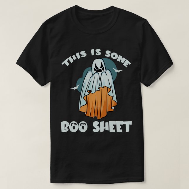 This is some boo sheet Scary stories Ghost Pullove T-Shirt (Design Front)