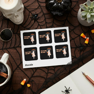 This Is Some Boo Sheet  Square Sticker