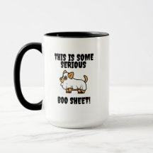 This is Some Serious Boo Sheet Funny Dog Mug