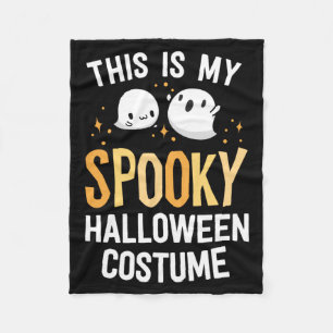 This Is Spooky Halloween Costume Kawaii Spoopy Fleece Blanket