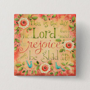 This is the Day Bible Verse Square Button