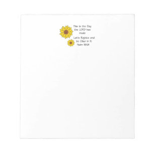 This is the Day Sunflower Notepad