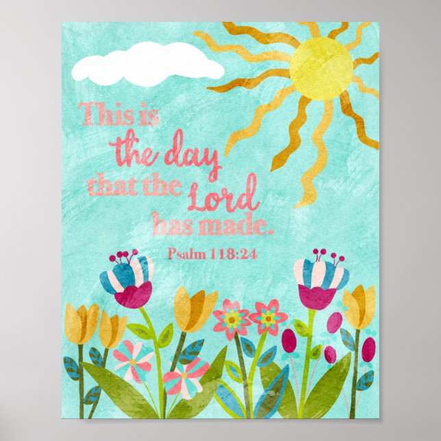This is the Day that the Lord has Made Poster (Front)