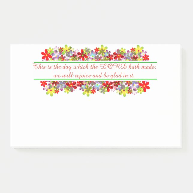 This is the day the Lord has made Post-it Notes (Front)