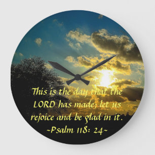 This is the day the Lord has made sunrise clock
