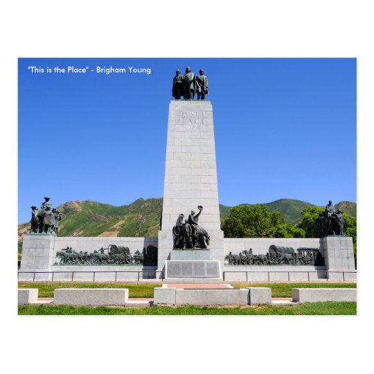 "This is the Place" Monument - Utah Postcard