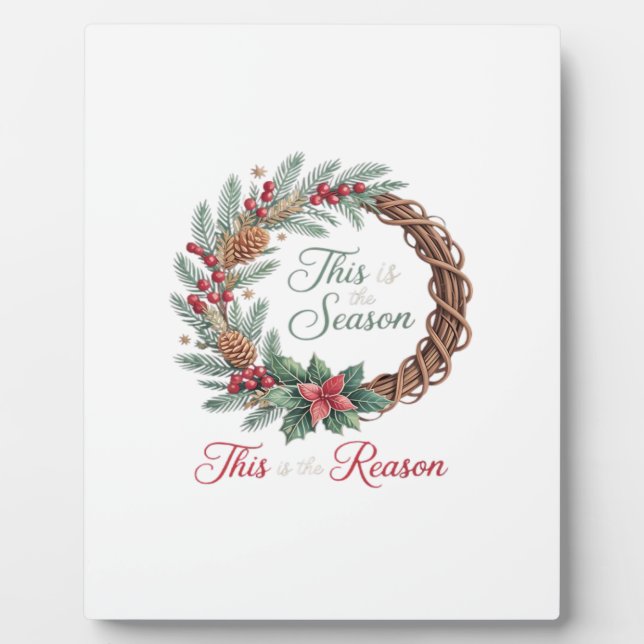 This Is The Season This Is The Christian Christmas Plaque (Front)