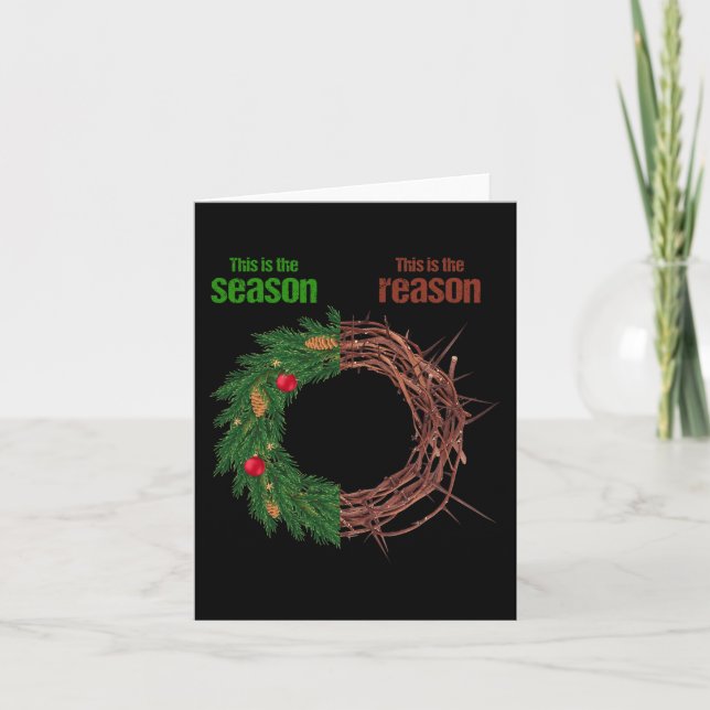 This Is The Season This Is The Reason Christian Ch Card (Front)