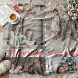 This is the season to get cozy Christmas family  Fleece Blanket