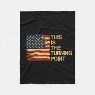 This Is The Turning Int Tee Usa Flag For Men Women Fleece Blanket