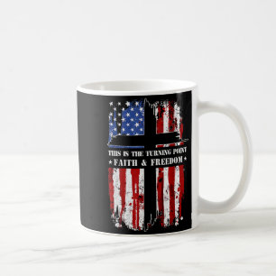 This Is The Turning Point Patriotic Christian Fait Coffee Mug