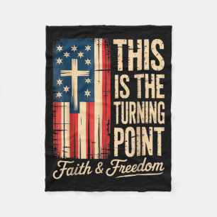 This-is-the-turning-point-patriotic-faith-usa fleece blanket