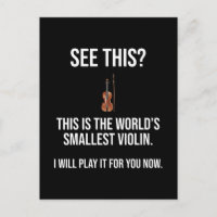This Is The World's Smallest Violin Sarcastic