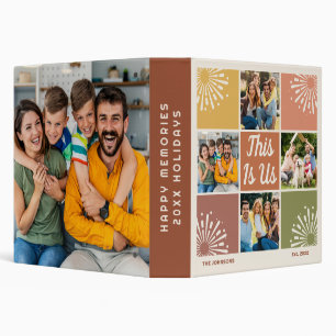 This Is Us Mid-Century 5 Photo Collage Family  Binder