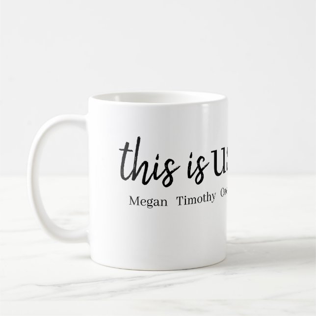 This is Us personalized Coffee Mug (Left)