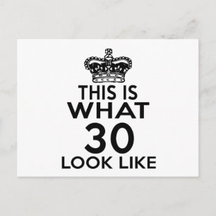 This Is What 30 Look Like Postcard
