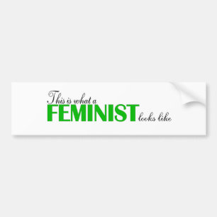 This Is What A Feminist Looks Like Bumper Sticker