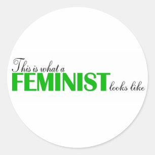 This Is What A Feminist Looks Like Classic Round Sticker