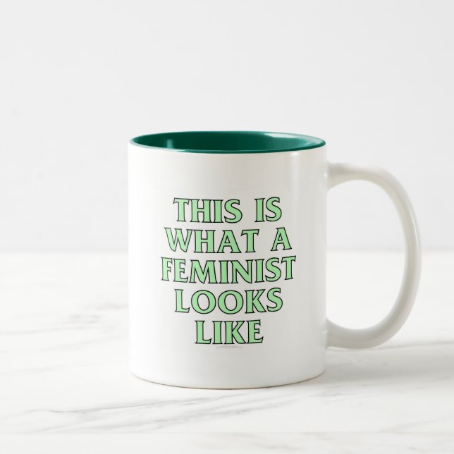 This is what a feminist looks like Two-Tone coffee mug (Right)