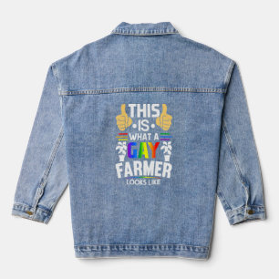 This Is What A Gay Farmer Looks Like Lgbt Pride Denim Jacket