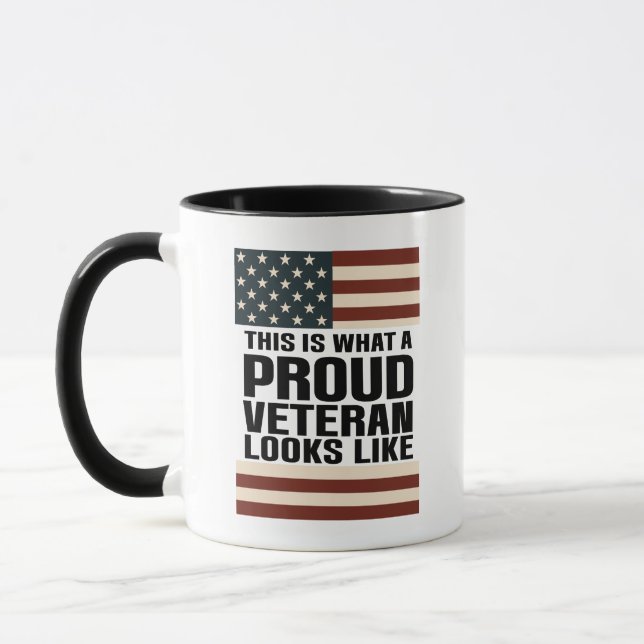 This Is What A Proud Veteran Looks Like - Veterans Mug (Left)