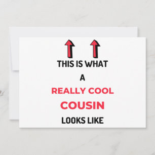 This Is What A Really Cool Cousin Looks Like 2 Holiday Card