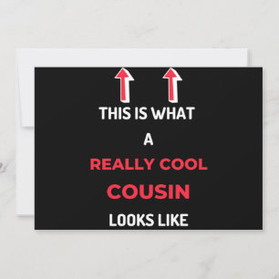 This Is What A Really Cool Cousin Looks Like Holiday Card