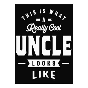 This is What a Really Cool Uncle Looks Like T-shir Photo Print