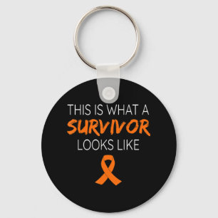 This Is What A Survivor Looks Like Leukaemia Aware Keychain