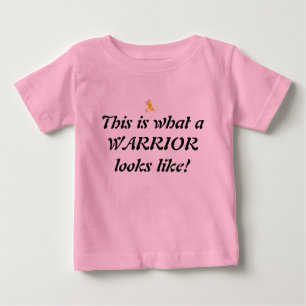 This is what a WARRIOR looks like! (In pink) Baby T-Shirt