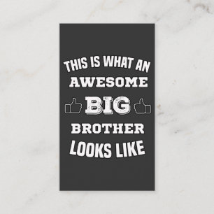 this is what an awesome big brother looks like business card