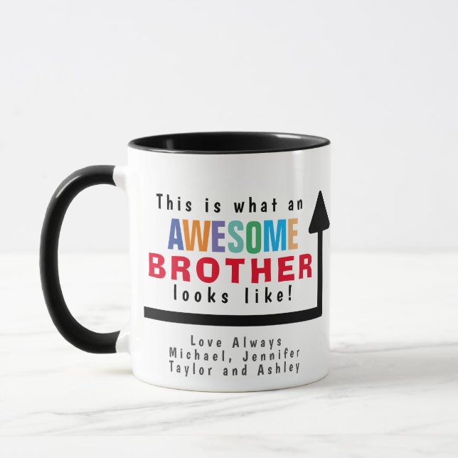 This is What an Awesome Brother Looks Like Mug (Left)