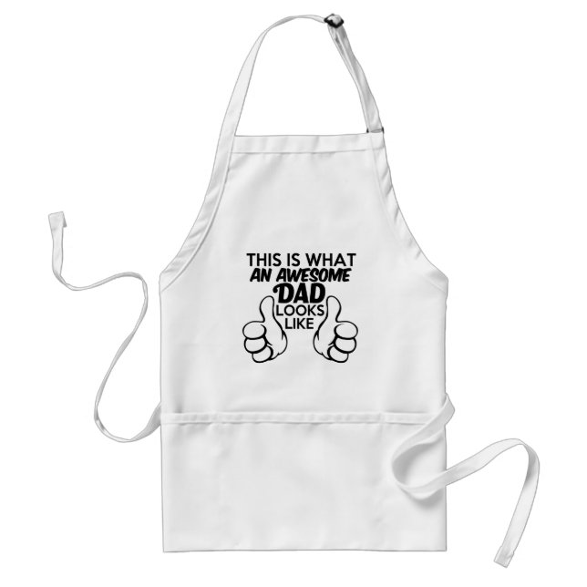 This is what an Awesome Dad looks like funny Standard Apron (Front)