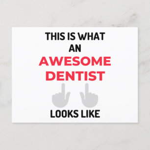 This Is What An Awesome Dentist Looks Like 2 Holiday Postcard