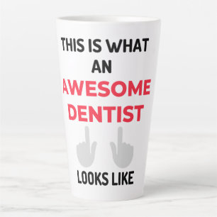 This Is What An Awesome Dentist Looks Like 2 Latte Mug