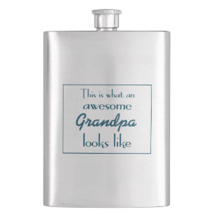 This Is What An Awesome Grandpa Looks Like Hip Flask
