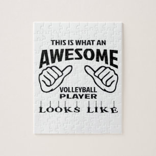 This is what an awesome Volleyball player looks li Jigsaw Puzzle