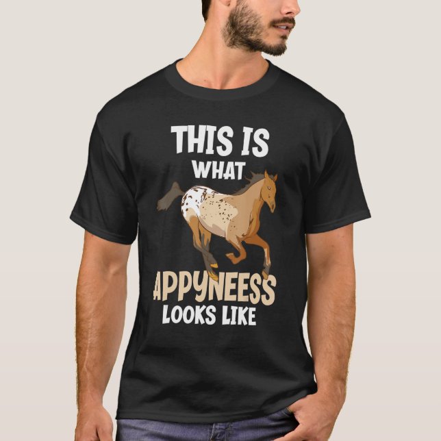 This Is What Appyness Looks Like Funny Appaloosa H T-Shirt (Front)