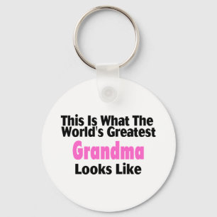 This Is What The World's Greatest Grandma Looks Li Keychain