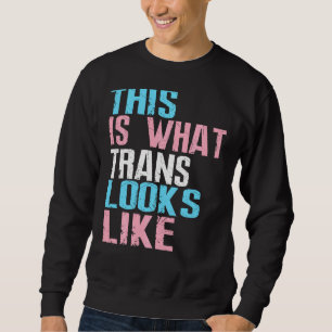 This is What Trans Looks Like LGBT Transgender Pri Sweatshirt