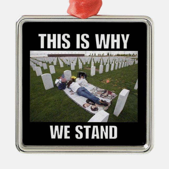 THIS IS WHY WE STAND METAL ORNAMENT (Front)