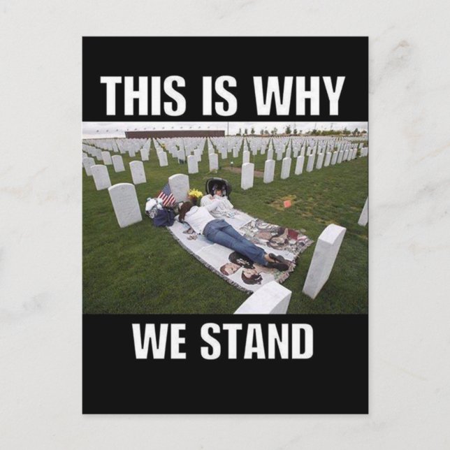 THIS IS WHY WE STAND POSTCARD (Front)