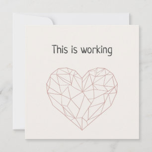 This is working holiday card