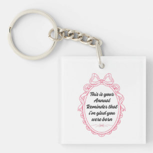 This is your annual reminder that im glad you were keychain