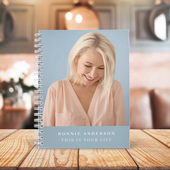 This is your Life | Elegant Blue Photo Memory Book (Creator Uploaded)