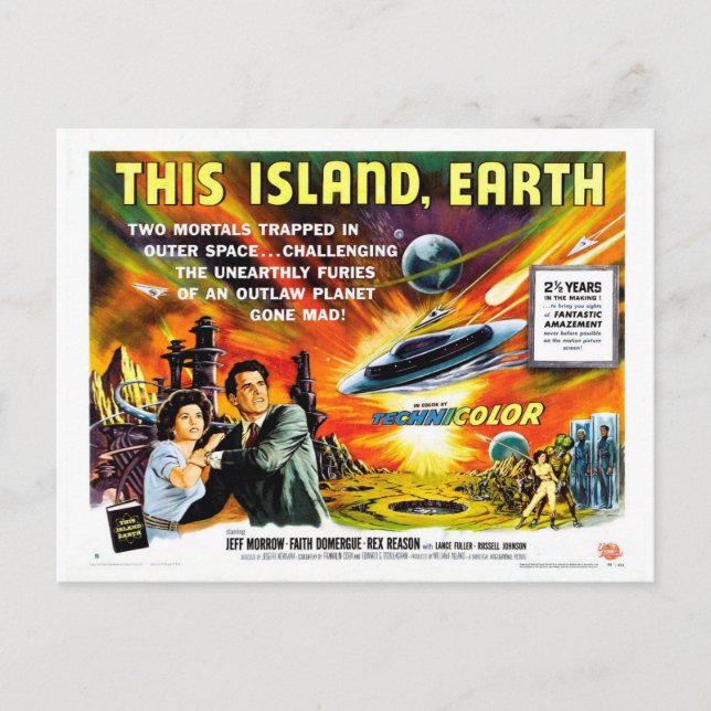 THIS ISLAND, EARTH POSTCARD (Front)
