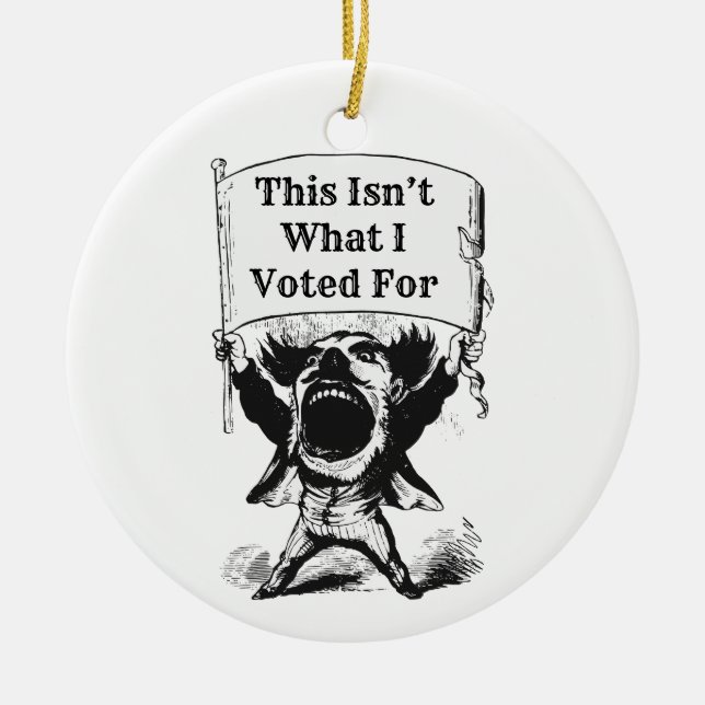 This Isn’t What I Voted For Ceramic Ornament (Front)