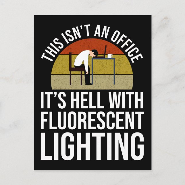 This Isn't An Office - It's Hell Postcard (Front)